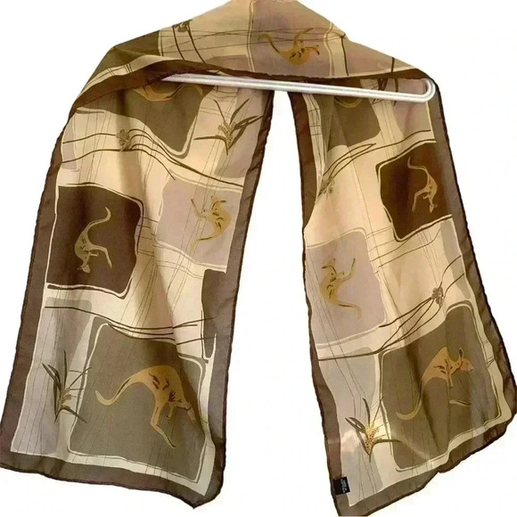 Kangaroo  scarf, EUC, 53” x 11 1/2”. - Picture 2 of 2